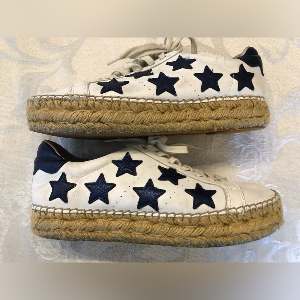 Marc Fischer leather blue star espadrilles, 7